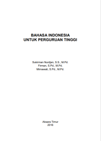 BAHASA INDONESIA UNTUK PERGURUAN TINGGI